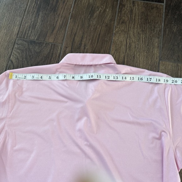 Holderness & Bourne Men's Large Golf Polo Pink Stretch Performance - Picture 7 of 11